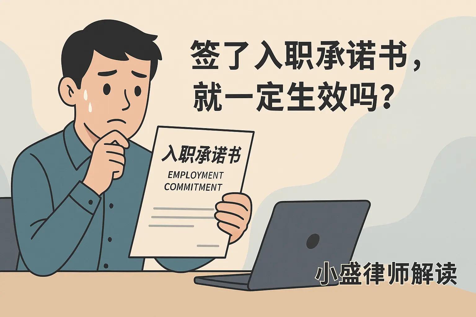 签了就生效？《入职承诺书》的“霸王条款”真的有用吗，盛律师2025年最新解读